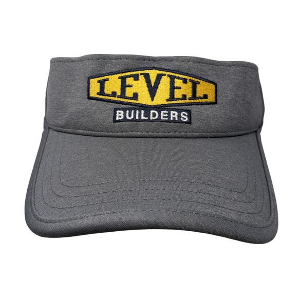 Level Builders Strapback Visor Hat Gray One Size Embroidered Under Armour - Picture 1 of 9